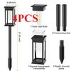 2-6PCS Warm Solar Square Floor Plug Light, Waterproof Lawn Light Outdoor Garden Light Suitable for Garden, Door, Christmas, Halloween