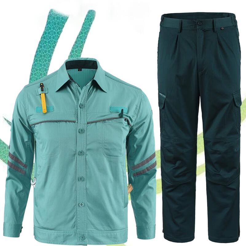 Chihan State Grid Green Workwear Set 2XL