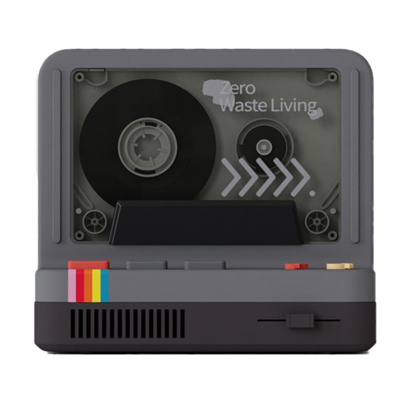 

Cassette Bluetooth-compatible Speaker Home Subwoofer Support Aromatherapy TF Card Playback Night Light Grey