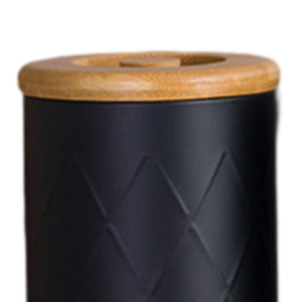 Kitchen Canister Set Tea Coffee Sugar Container Set with Bamboo Lids Food Storage Canisters for Counter for Tea Candy Coffee