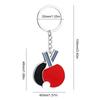 1pc Creative PingPong Racket Pendants Keychain Souvenir Cute Sports Keychain Pendant Ball Sports Fans Key Ring Gift Ornament