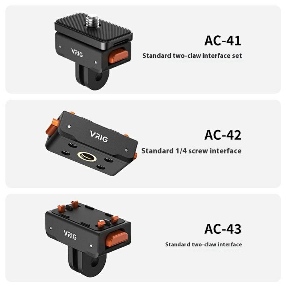 VRIG AC-42 1/4 Inch Base for Insta360 Ace Pro 2/Ace Pro/Ace Enhanced Button Feel Reduced Shake