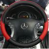 CQW1 Accessories Microfiber Leather DIY Car Steering Wheel Cover For Mercedes Benz W203 C-Class 2001-2007 Car Interior