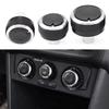 3pcs Car Air Conditioning Knob AC Switch Knob Heat Control Button for Volkswagen VW Golf4 GOLF 4 MK4 Passat B5 Bora Accessories