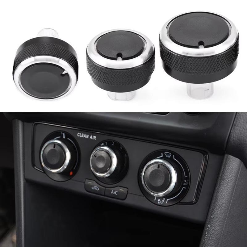 3pcs Car Air Conditioning Knob AC Switch Knob Heat Control Button for Volkswagen VW Golf4 GOLF 4 MK4 Passat B5 Bora Accessories