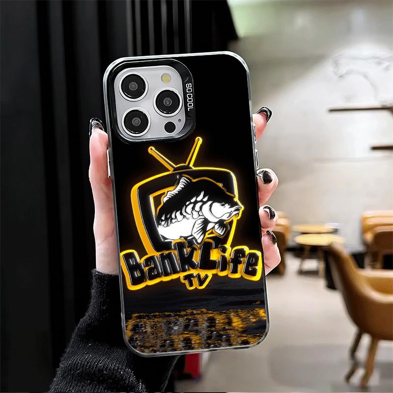 Nash Fishing Fish Mark Soft Phone Case for iPhone 15 16 17 Pro Max 17Air 16E 14 Plus 13 12 Mini Shockproof Cover Back Shell