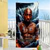 2pac Customizable Name Beach Towel Super Soft & Absorbent Suitable for Sports Travel Swimming Yoga Bathroom Beach And Pool