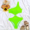 Women's Fashionable Conservative Slim-Fit One-Piece Swimsuit with High Elasticity - European and American Style