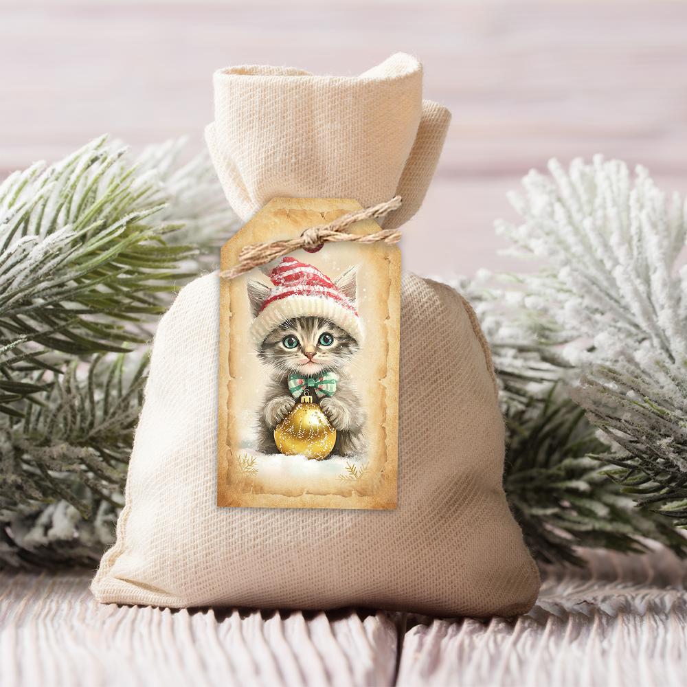 40pcs, Christmas tags, gift labels, party decorations, DIY, packaging embellishments, greeting cards, party cards, jute twine