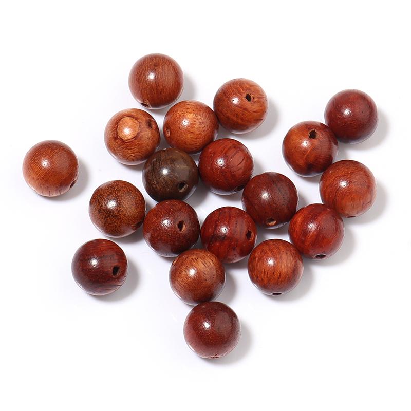 50-100pcs/lot Natural Rosewood Beads Burmese Loose Spacer Wooden Bead for Jewelry Making Handmade DIY Bracelet Accessories