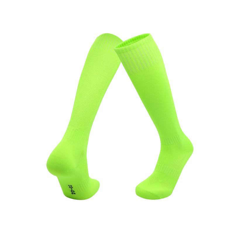 For Autumn And Winter Thin Football Socks High Tube Socks Solid Color Breathable Non-Slip Sports Socks Stockings Adult Children