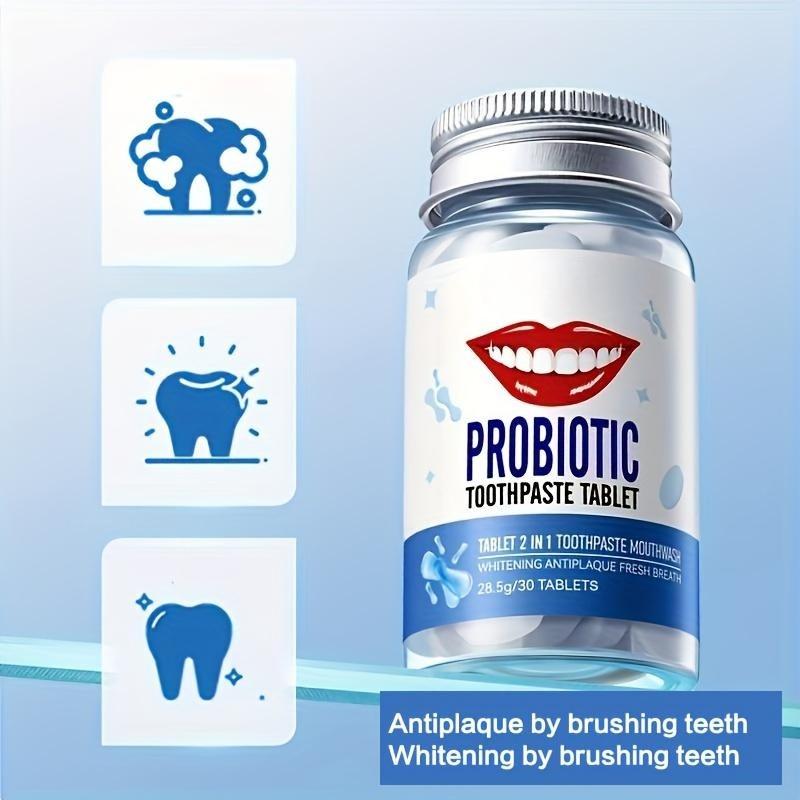 Probiotic Solid Toothpaste Breath Freshener To Remove Bad Breath Oral Anti-moth Solid Teeth Removes Yellow and Cleans Teeth