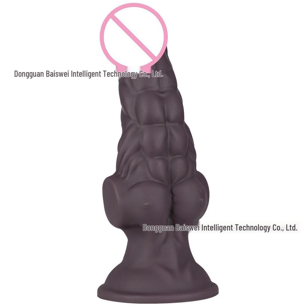 Muscle Monster Realistisches Flüssigsilikon Schwarz Großer Männlicher Masturbator - Anus Sexspielzeug