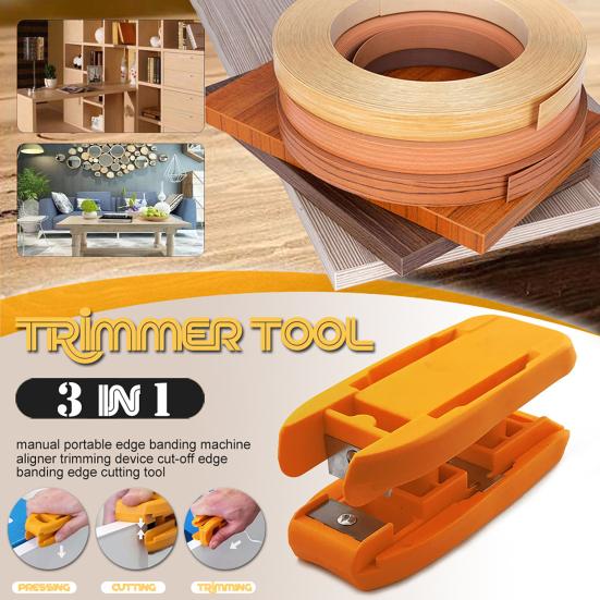 Edge Banding Trimmer Sturdy Structure Easy to Use Compact Design Portable Wood Chamfering Fillet Scraper Woodworking Tool