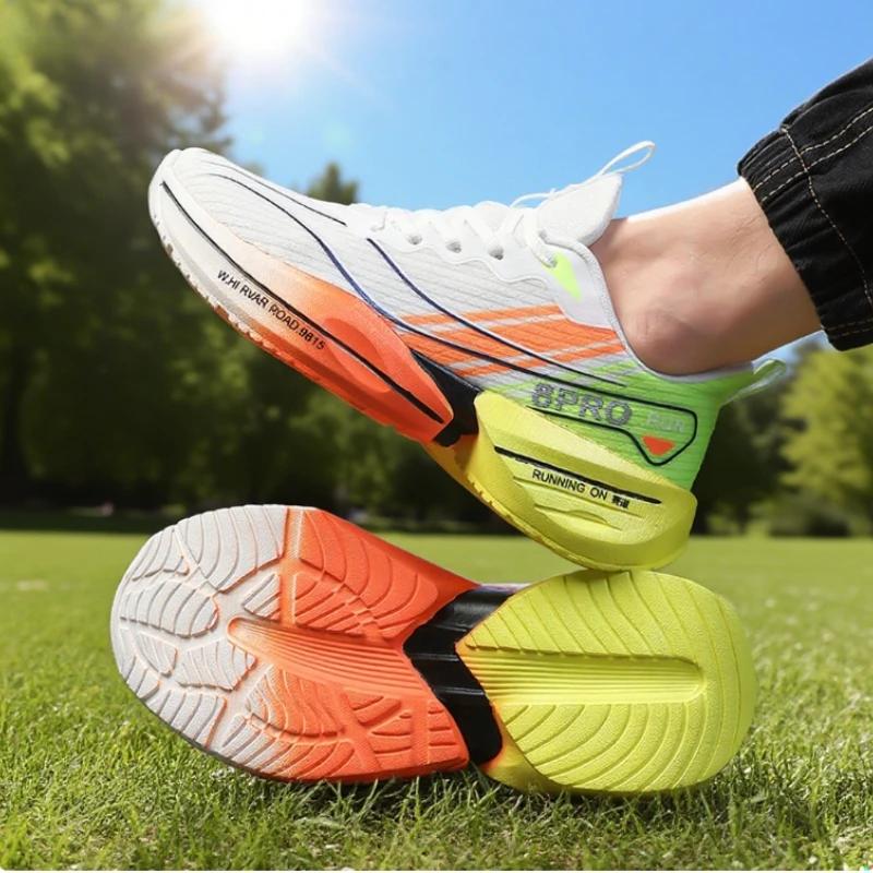 New Marathon Men Running Shoe Summer Lightweight Outdoor Non-Slip Training Shoe Breathable Fabric Men'S Tennis Training Sneakers