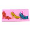 New Chocolate Heels 3d Fondant Mold Decoration Shoe Mold Lady Wedding Cake Decoration Mould