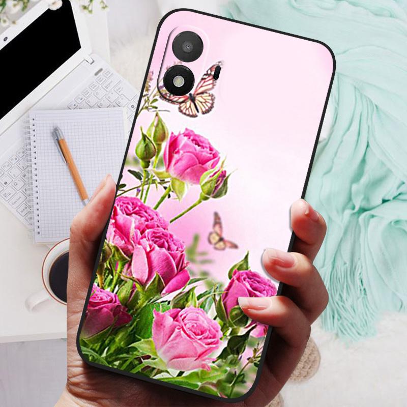 Per Custodia TCL K70 SE NUOVA TPU Silicone Antiurto Copri Telefono Gatto Per TCL K70 SE 4G K70SE Funda Semplicità Stampa ad Olio Morbida Coque