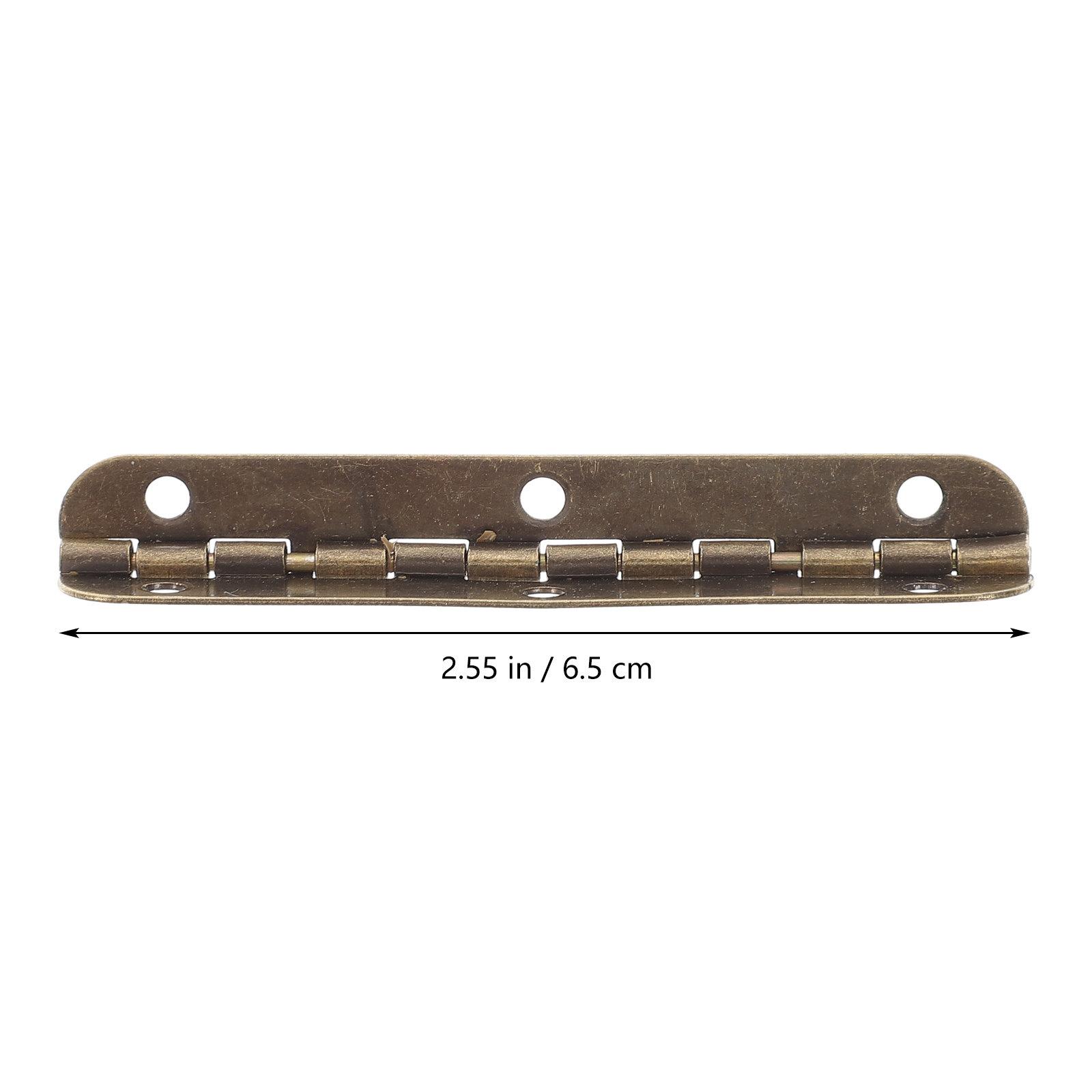 

12Pcs Retro Jewelry Box Hinges 90 Degree Cabinet Door Hinges for Wooden Small Gift Box Hardware Accessories темно-коричневого