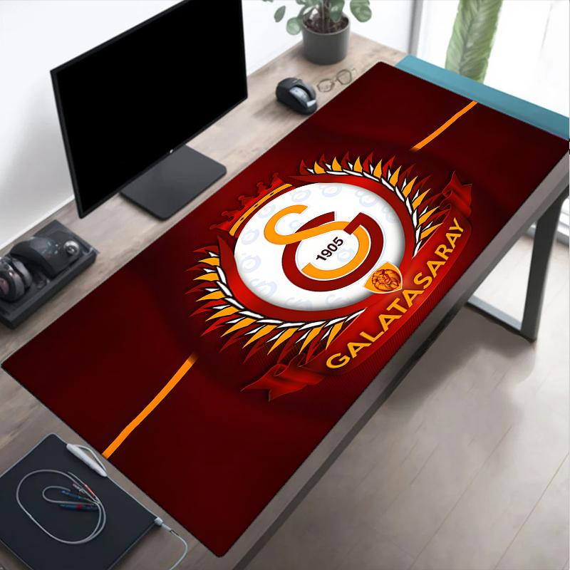 Tappetino per mouse Football Club Galatasaray, Tappetino per mouse da gioco, Tappetino per tastiera, Decorazione da scrivania per computer portatile, Regalo per tifoso, Regalo di compleanno