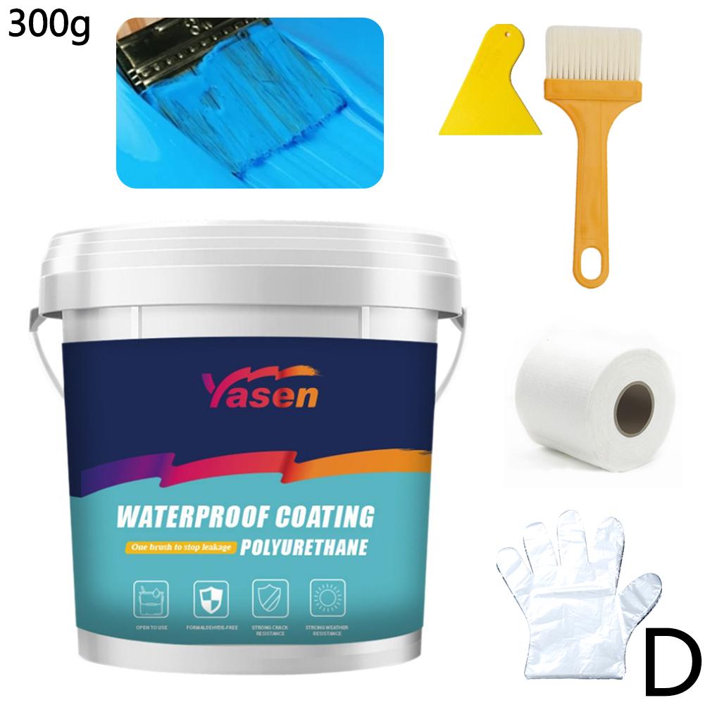 Water-Based Polyurethane Waterproof Coating, Exterior Wall Bathroom Wall & Roof Leak Repair, Solves Water Leakage & Poor Weather