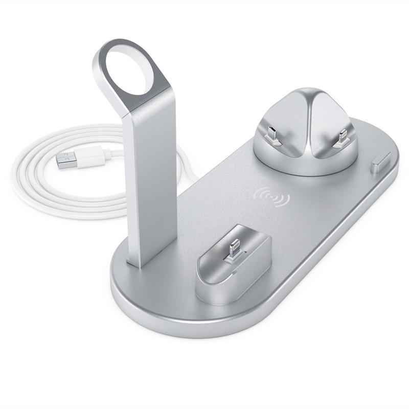 15W 4-in-1 Wireless Charging Dock for Phones, Watches, and Earphones