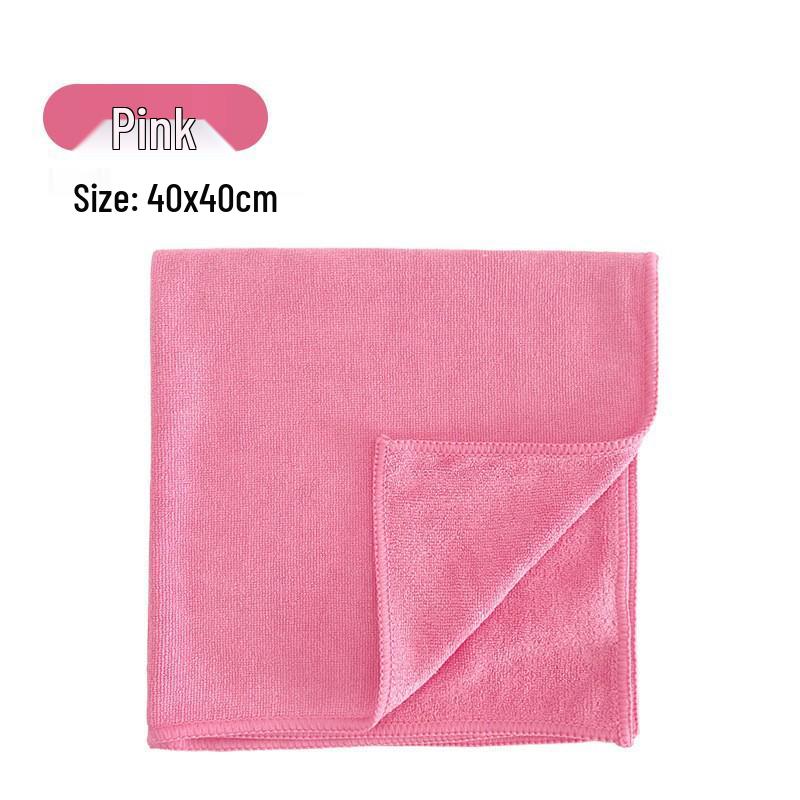 Absorbent Microfiber Kitchen Towel & Thick Scouring Pad