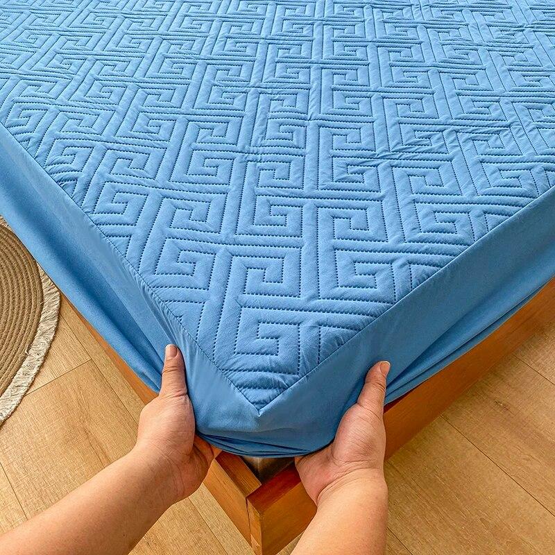 

Водонепроницаемый ТПУ класса А, толстая стеганая регулируемая простыня с тиснением 160x200, защитный чехол для матраса, без наволочки 80x200x30cm