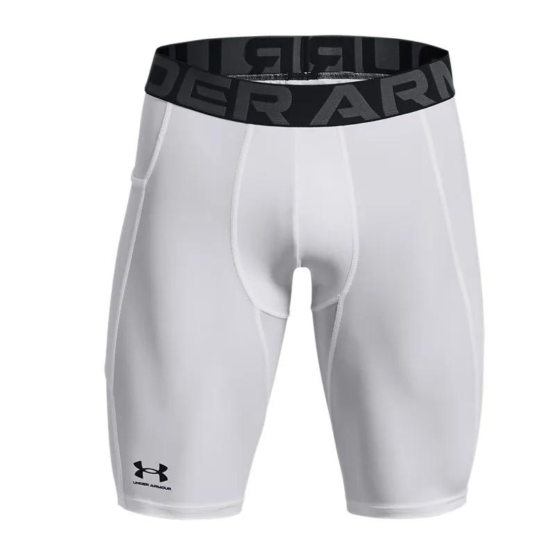 Under Armour HeatGear Shorts Men's White (Unisex) Sports Shorts 1361602 | White / Black