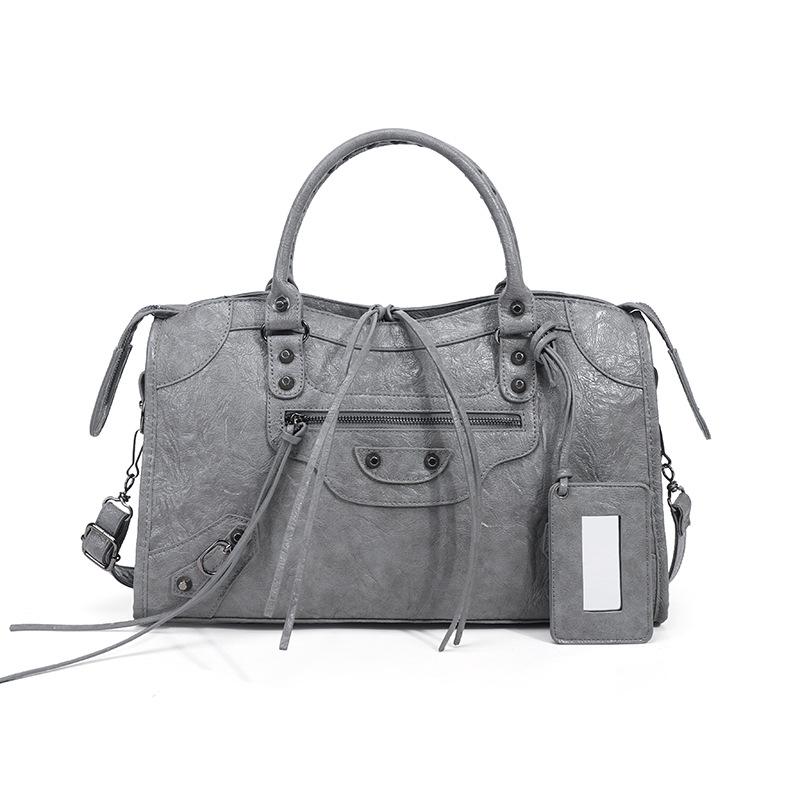 Women's Mini Crossbody Tassel Bag - Medium/Small Size, Motorcycle Style