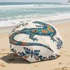 1 PC Automatic Folding Umbrella-Khokhloma Pattern, Portable & Foldable Design with 8 Ribs, Christmas Birthday Gifts