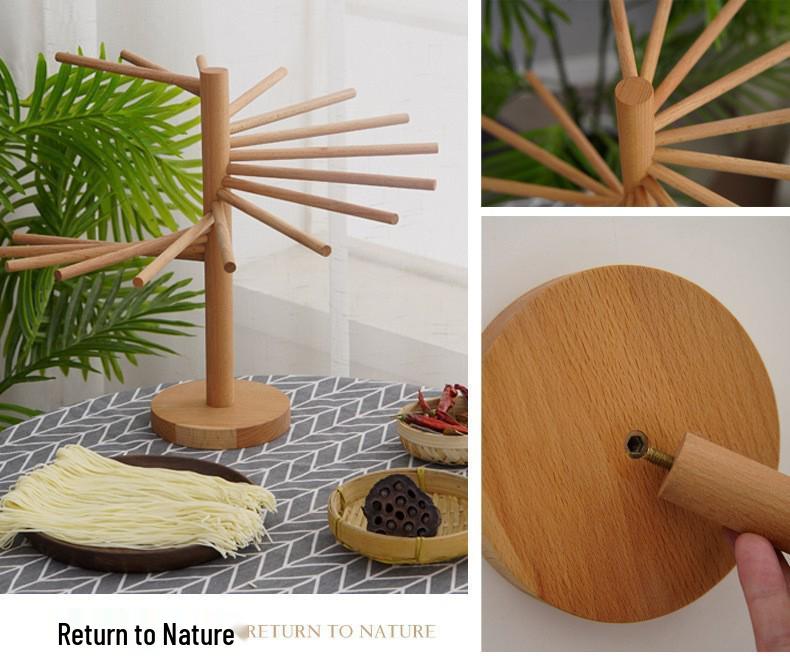 Wooden Noodle Drying Rack for Home & Restaurant
