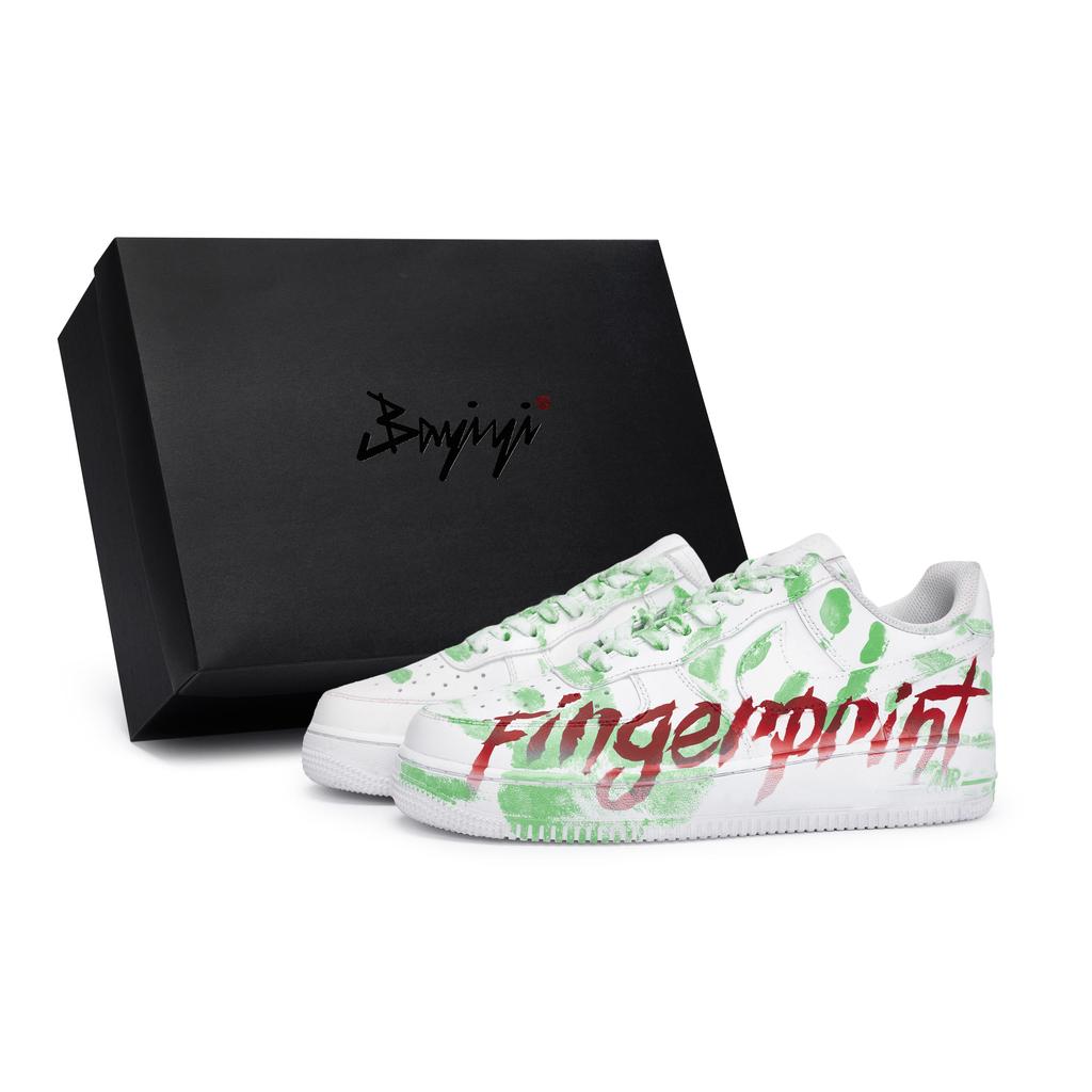 Nike Air Force 1 Special Shoe Box Slip Resistant Abrasion Resistant Low top Skateboard Shoes Unisex White Green Red CW2288-111(Team80-S-BOX)