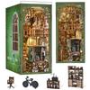 MiniCity DIY Book Nook Kit - Dollhouse Kit - Miniature House Kit with Artwork and LED Lights (Radium Lady)