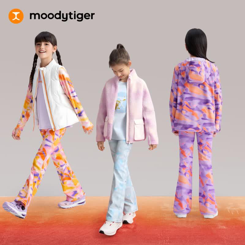 Moody Tiger Girls' Printed Flared Pants - Little Cloud E