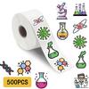 500PCS Chemistry Roll Stickers Notebook Laptop Aesthetic Retro Suitcase Car Art Picture Coffee Phone Laptop Waterproof Sticker