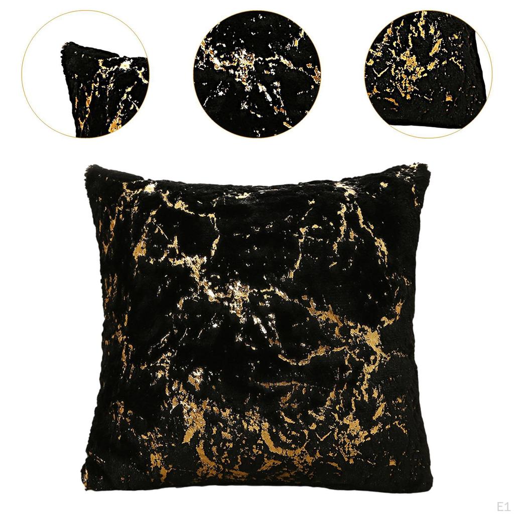 Plush Decorative Throw Pillow Cover Case Modern Square Cushion Pillowcase for Bedroom