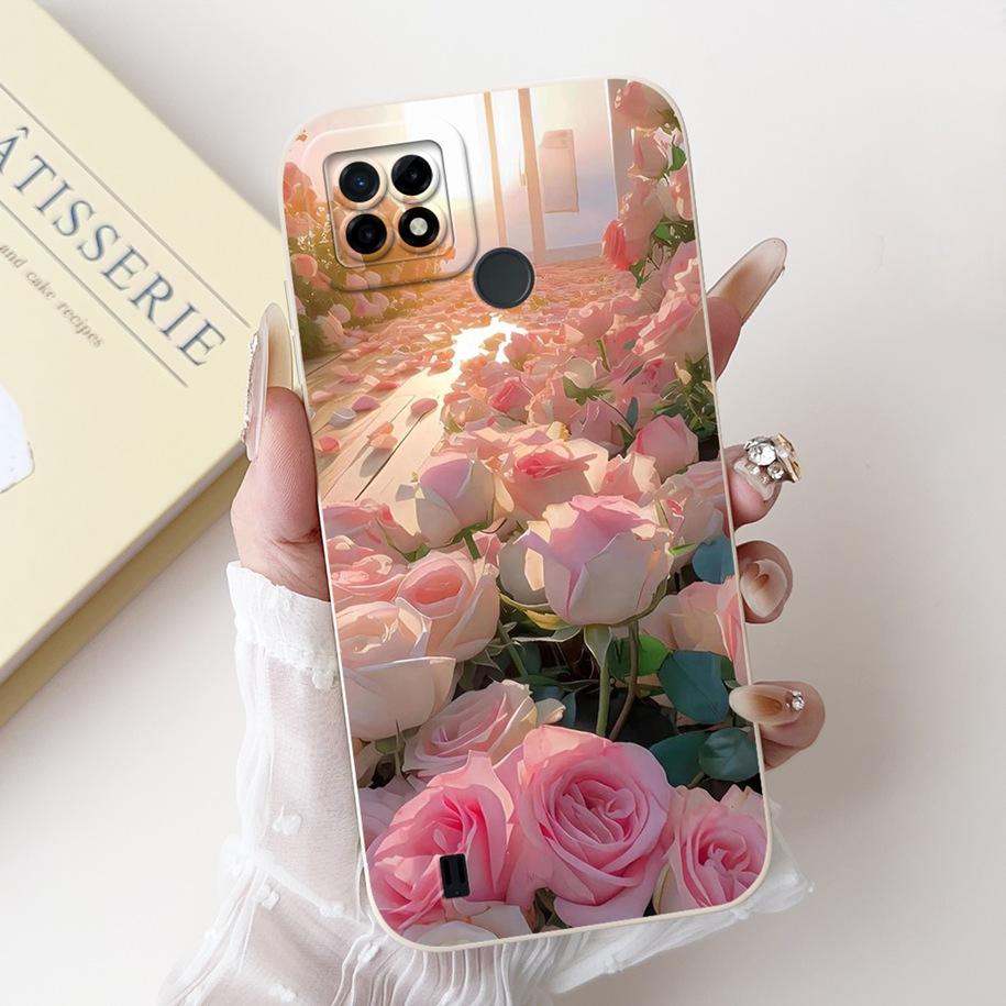 For Realme C21 RMX3201 Case Realme C25 Cover Popular Sunflower Soft Silicone Phone Case For Realme C25S C25Y C21Y C 21 C 25 Capa
