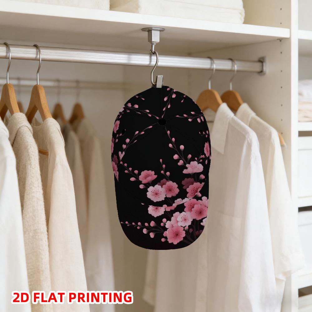 

Baseball Cap Featuring a Spring Cherry Blossom Branch a Distinctive Street Style Design Adjustable Fit Stylish Patterns