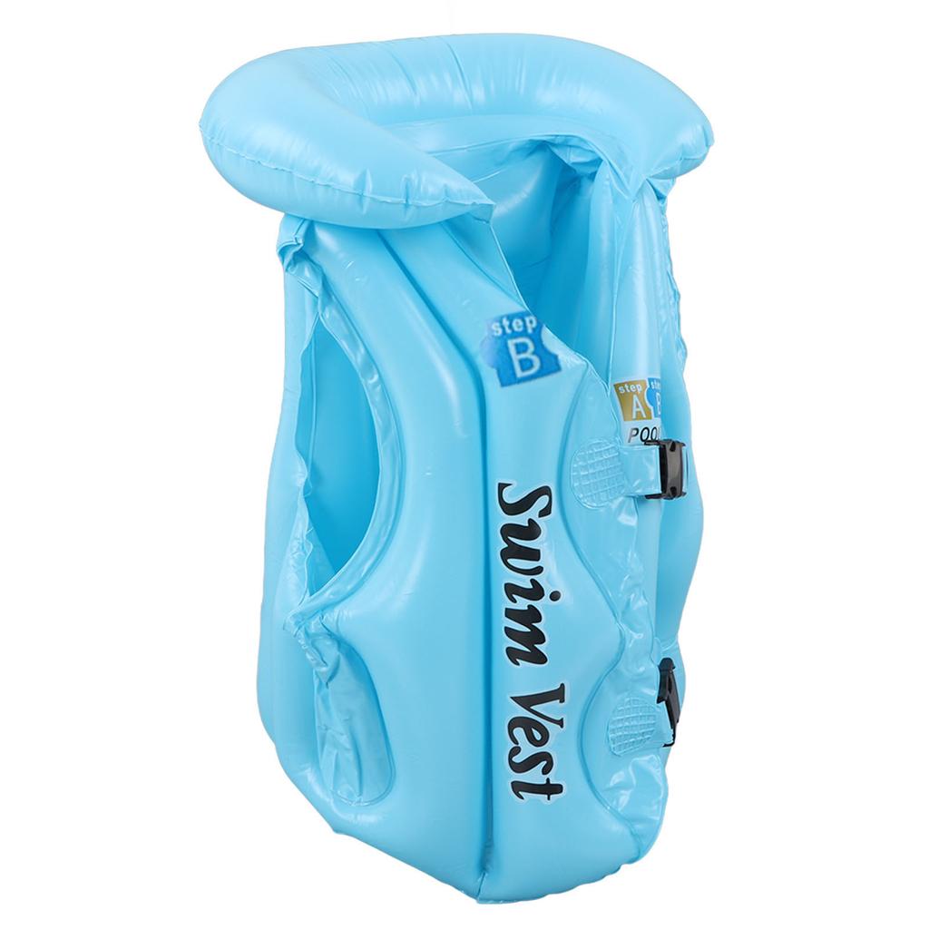 Toddler Inflatable Swim Suit Quick Release Buckle Children Kids Swimming Vest for 3‑8 Years Old