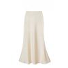 Women's High Waist Glossy Satin Mermaid Midi Skirt