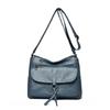 Women's bag Multi-pocket stylish and simple shoulder bag Casual light texture Large capacity messenger women's bag