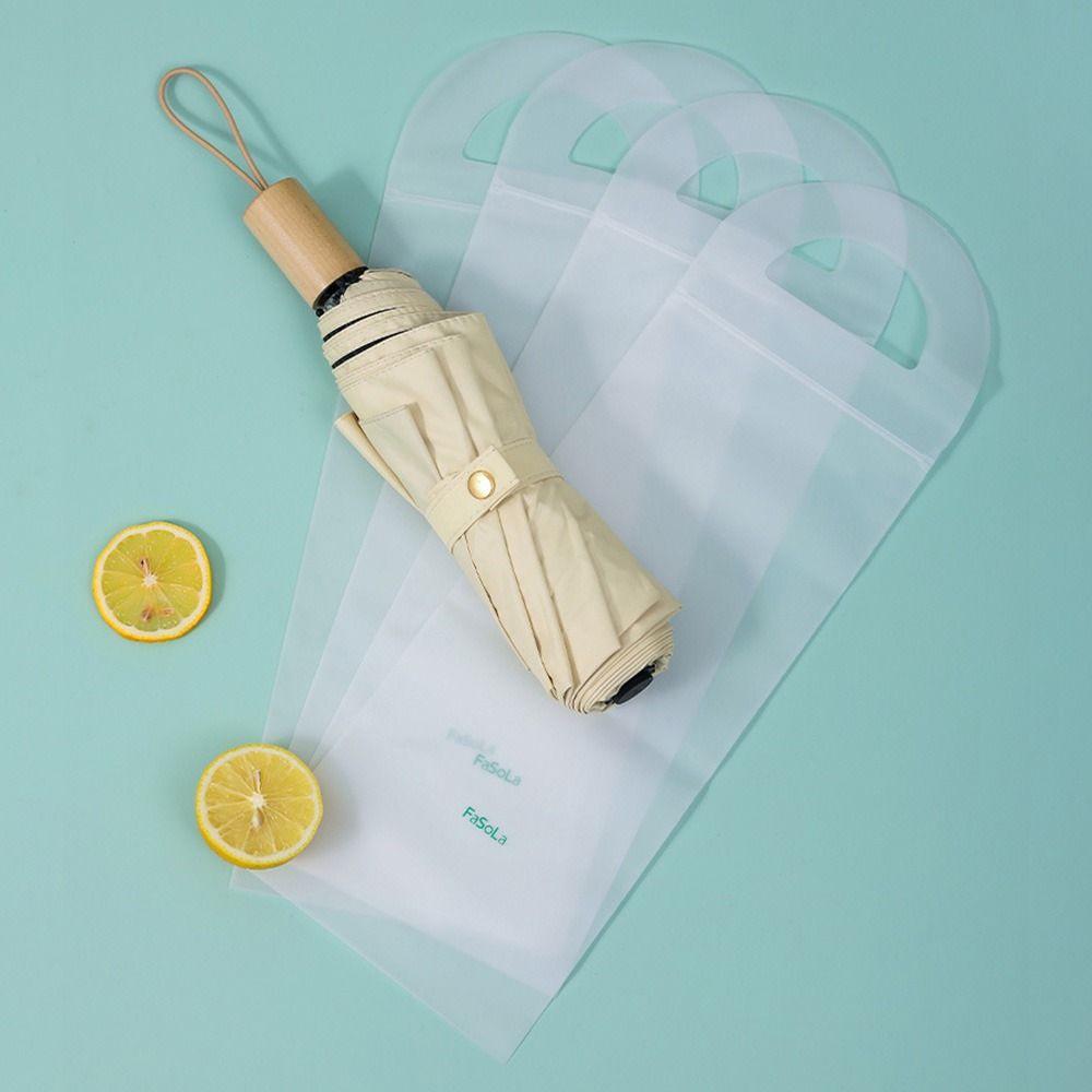 10Pcs/Pack Plastic Waterproof Handbag Waterproof Cover Bag Reusable Umbrella Storage Bag Household