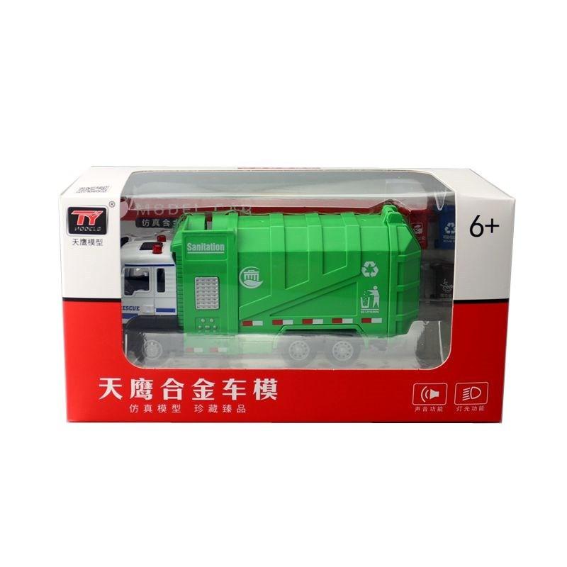 Car Environmental Sanitation Model Toy With Sound Light Features Design Kid For
