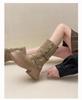 Two-way Khaki Thick-Soled Mid-Calf Vintage Martin Boots 2025 - Height-Increasing, Fashionable, Slimming Short Boots.