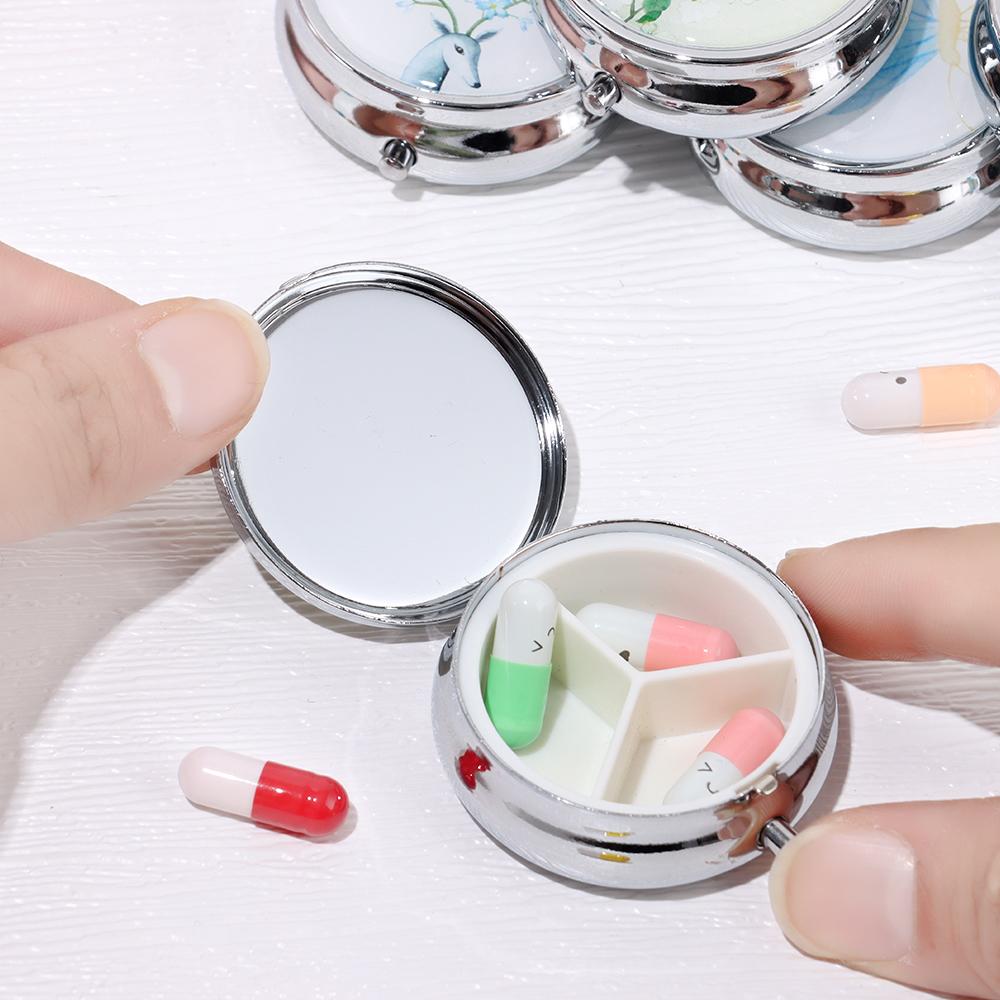 Candy Portable Travel Pill Cases Pill Box Makeup Storage Container Medicine Organizer