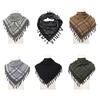 Arab Scarf Jacquard Pattern Adult Tactically Shemagh Scarf Middle Eastern Style Keffiyeh Anti Uv Dustproof Arab Scarf