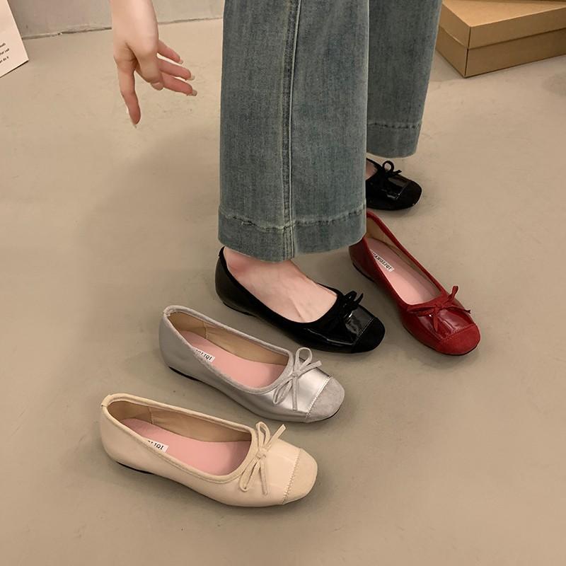Inner Height Increase French Small Red Single Shoes Women's Shoes 2025 New Spring and Autumn Retro Ballet Gentle Evening Shoes