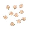10Pcs 12x2.5mm Alphabet Double Face Charms Pendant Beads for Jewelry DIY Findings