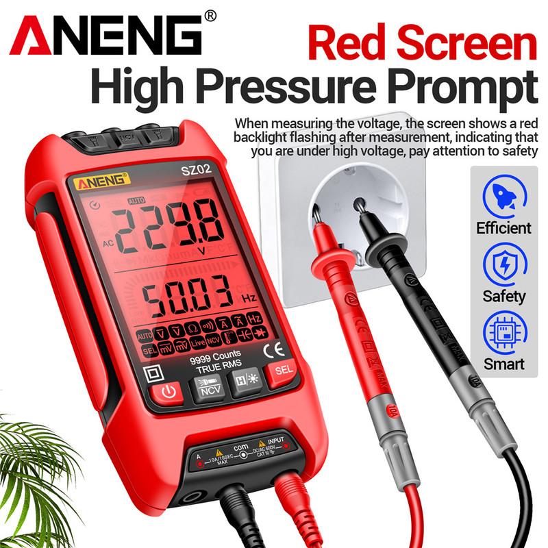 Digital Multimeter Smart ANENG  AC/DCVoltage Capacitance Meter 6000 Counts Auto Electrical Temp Resistance Transistor Test tools