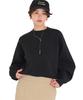 Titibait Crew Neck Free Black Sweat-Like Knit, AEXP4181, Women's, Size,